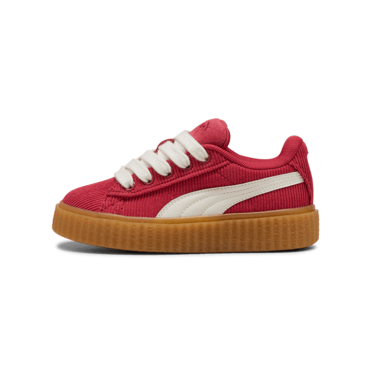 FENTY x PUMA Creeper Phatty In Session s' Sneakers in Club Red/Warm White/Gum (TD) Angle 1