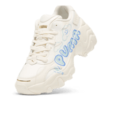 PUMA Pulsar Wedge Cloud Sneakers in Frosted Ivory/Silver Sky/Blue Skies Angle 2