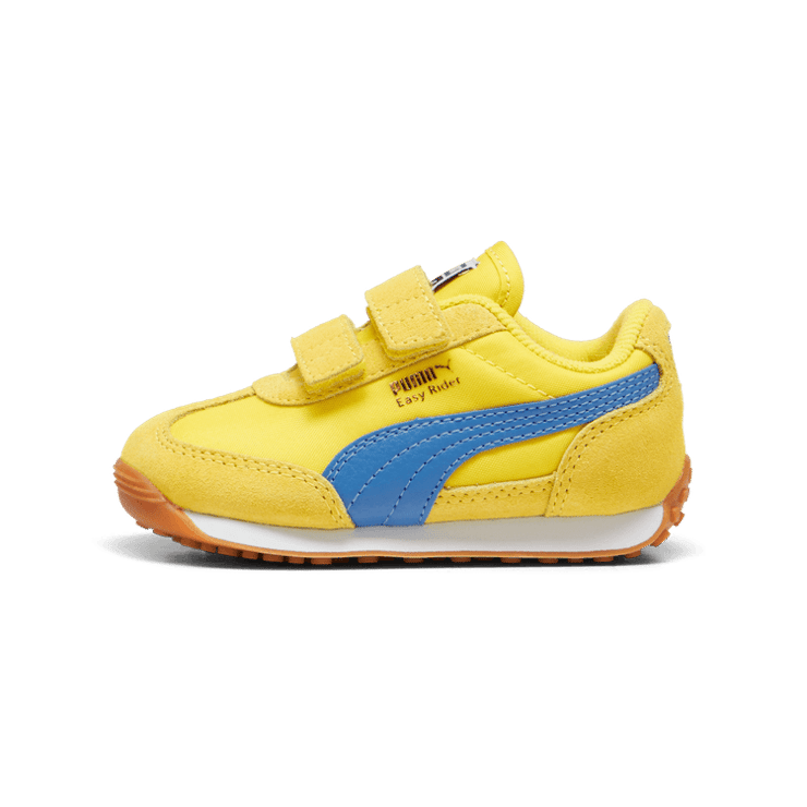 PUMA Easy Rider Vintage s' Sneakers in Speed Yellow/Bluemazing/Gold (TD) Angle 1