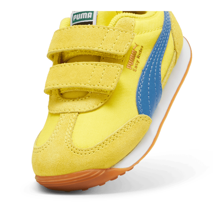 PUMA Easy Rider Vintage s' Sneakers in Speed Yellow/Bluemazing/Gold (TD) Angle 2