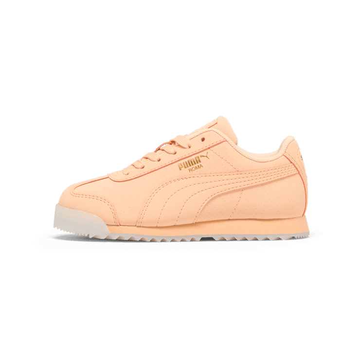 PUMA Roma Reversed Mist Sneakers in Peach Fizz/Icy Blue (PS) Angle 1