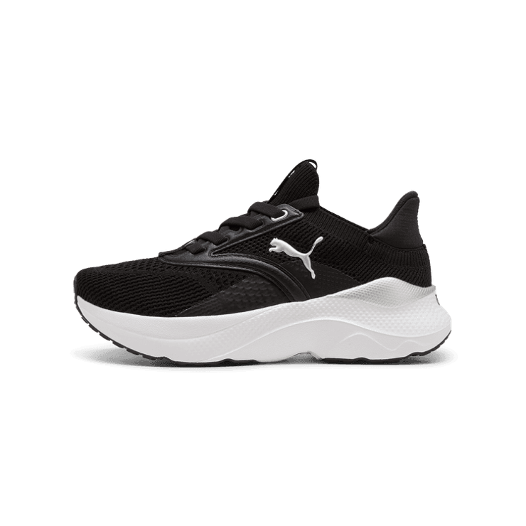 PUMA SOFTRIDE Mayve in Black/White (GS) Angle 1