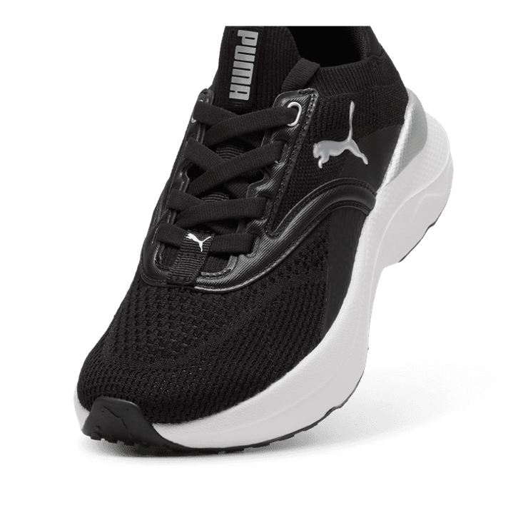 PUMA SOFTRIDE Mayve in Black/White (GS) Angle 2