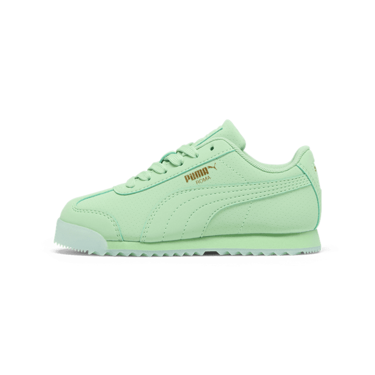 PUMA Roma Reversed Mist Sneakers in Pure Green/Icy Blue (PS) Angle 1