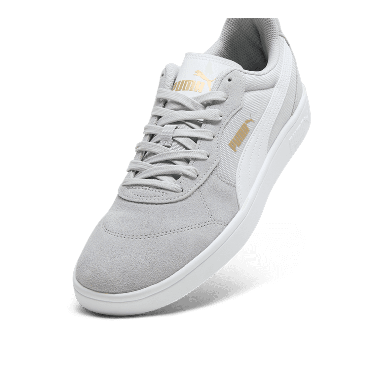 PUMA Astro Play Sneakers in Flat Light Grey/White Angle 2