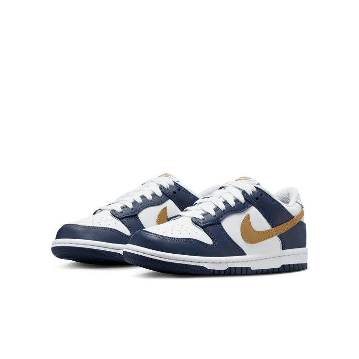 Nike Dunk Low 'Midnight Navy Wheat' (GS) Angle 2