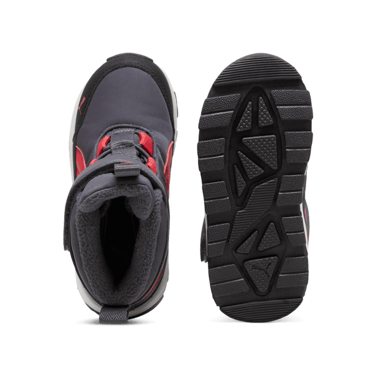 PUMA Evolve s' Boots in Galactic Grey/Tart Cherry/Black (TD) Angle 0