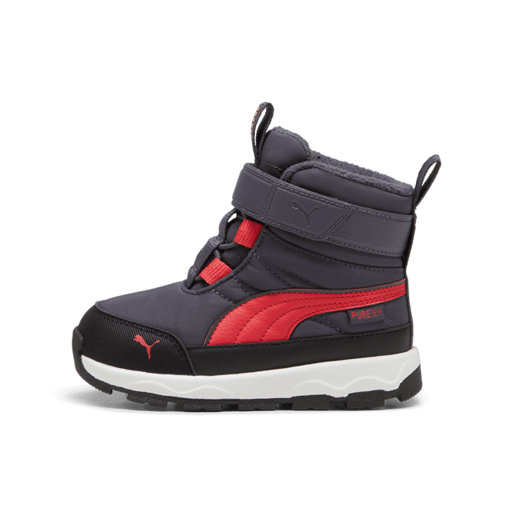 PUMA Evolve s' Boots in Galactic Grey/Tart Cherry/Black (TD) Angle 1