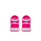 Jordan 1 Mid Hyper Pink White (GS) Angle 3