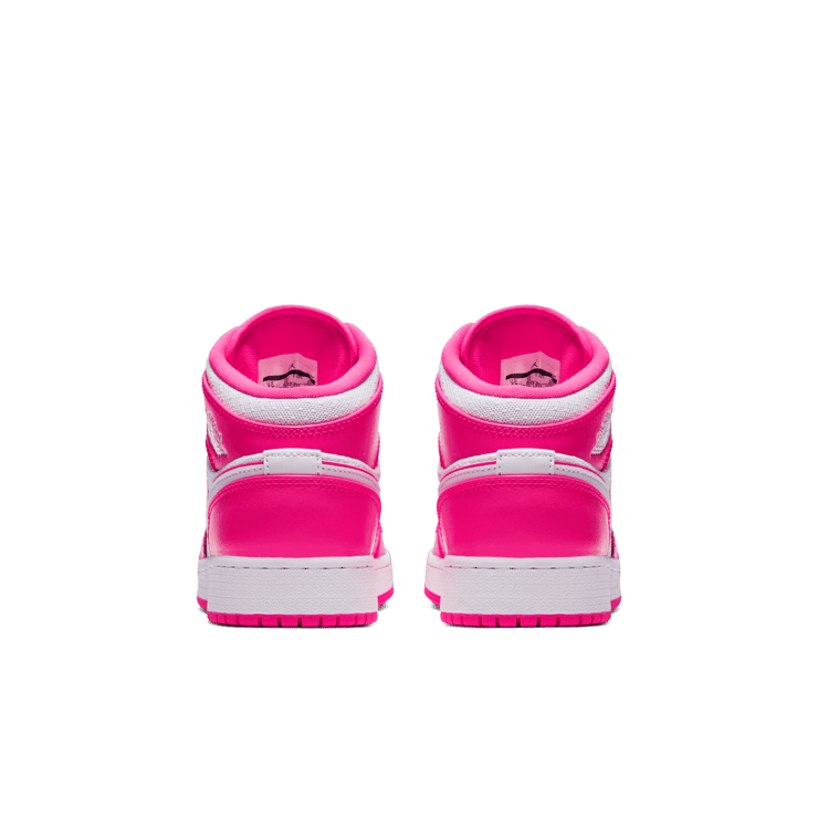Jordan 1 Mid Hyper Pink White (GS) Angle 3