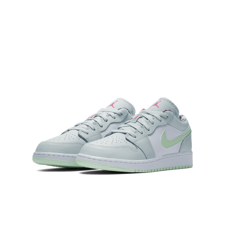 Jordan 1 Low Barely Grey Frosted Spruce (GS) Angle 2