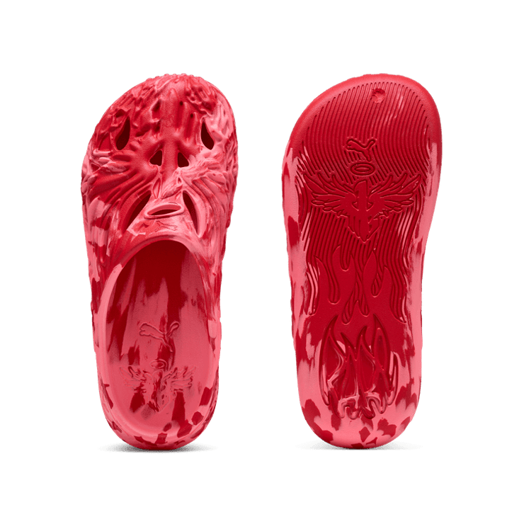 Puma MB.04 Slides Red Coral Angle 1