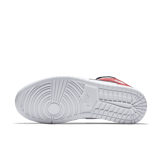 Jordan 1 Mid White Black Gym Red Angle 0