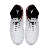 Jordan 1 Mid White Black Gym Red Angle 1