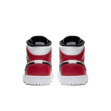 Jordan 1 Mid White Black Gym Red Angle 3