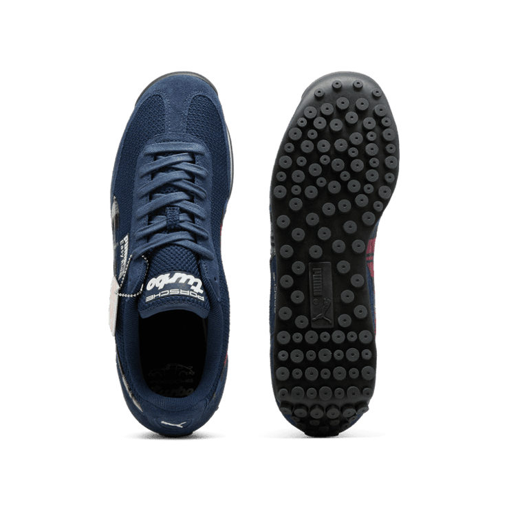 PUMA Porsche Legacy Easy Rider Tartan Sneakers in Dark Blue Angle 0