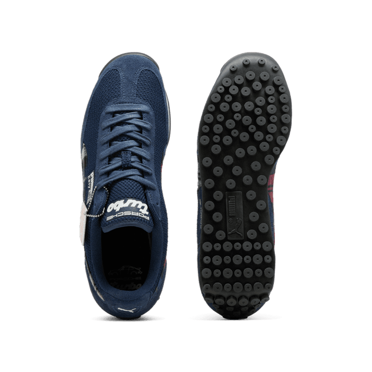 PUMA Porsche Legacy Easy Rider Tartan Sneakers in Dark Blue Angle 0