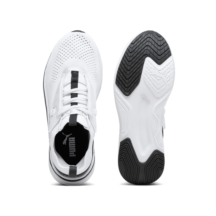 PUMA Softride Stakd in White/Black/Silver Angle 0