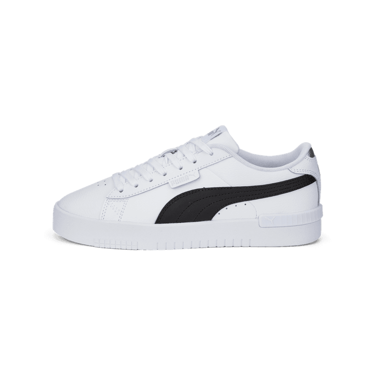 PUMA Jada Renew Sneakers in White/Black/Silver Angle 1