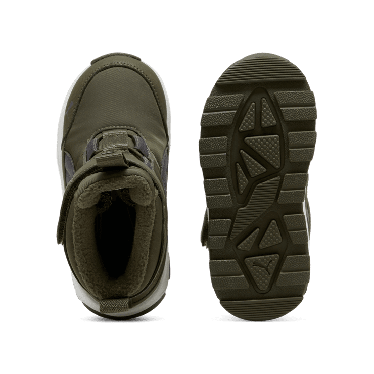 PUMA Evolve s' Boots in Dark Olive/Galactic Grey/White (TD) Angle 0
