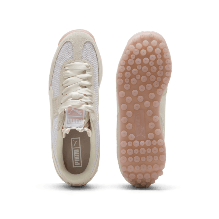 PUMA Easy Rider Ballet Sneakers in Warm White/Frosted Ivory/Mauve Mist Angle 0