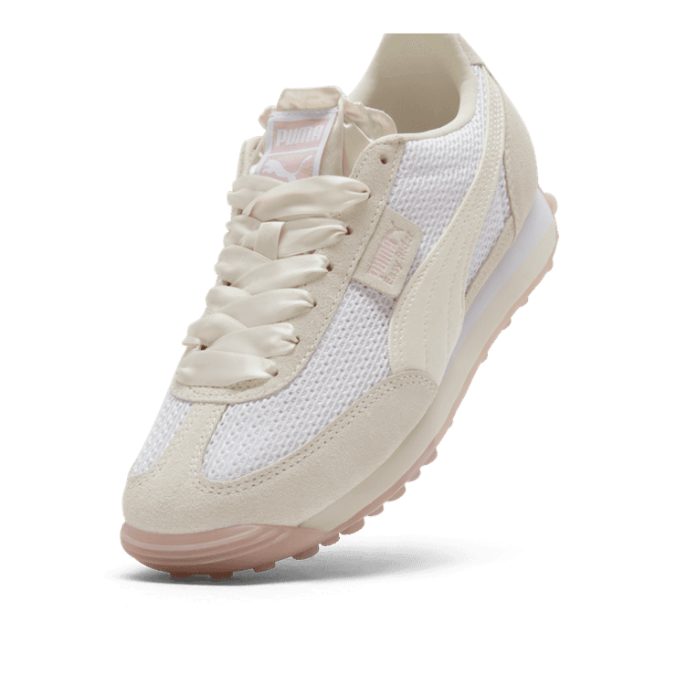 PUMA Easy Rider Ballet Sneakers in Warm White/Frosted Ivory/Mauve Mist Angle 2