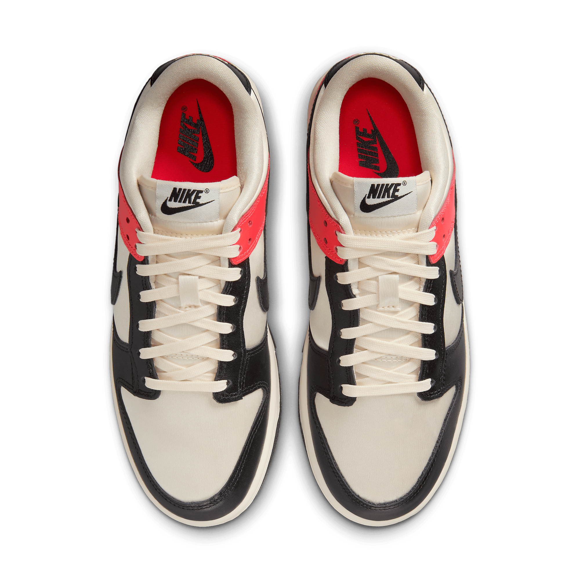 white bright crimson dunks