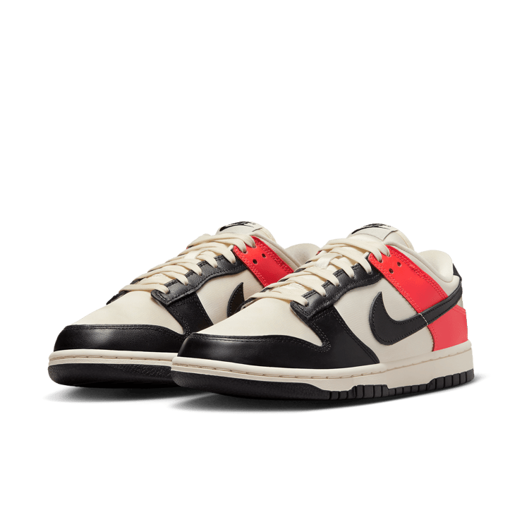 Nike Dunk Low Black Toe Bright Crimson (W) Angle 2