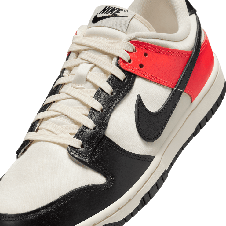 Nike Dunk Low Black Toe Bright Crimson (W) Angle 4