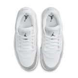 Air Jordan 4 RM White Silver Glitter (W) Angle 1
