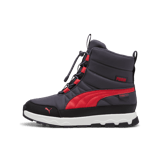 PUMA Evolve Puretex Boots in Galactic Grey/Tart Cherry/Black (GS) Angle 1