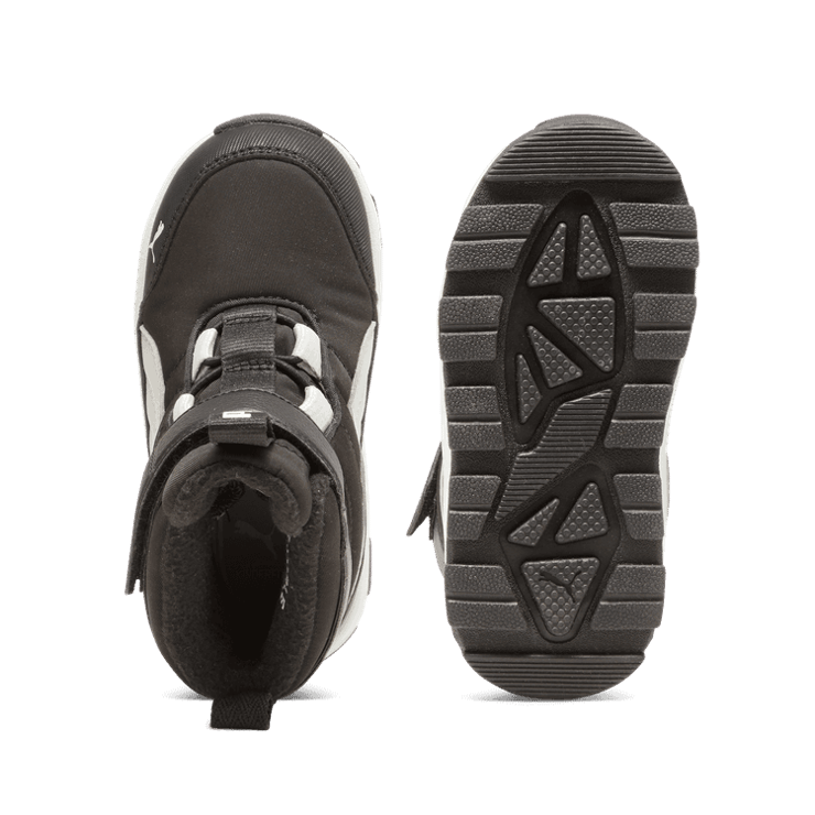 PUMA Evolve s' Boots in Black/Ash Grey/White (TD) Angle 0