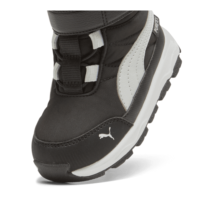 PUMA Evolve s' Boots in Black/Ash Grey/White (TD) Angle 2
