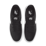 Nike Air Force 1 Low '07 Black White Pebbled Leather Angle 2