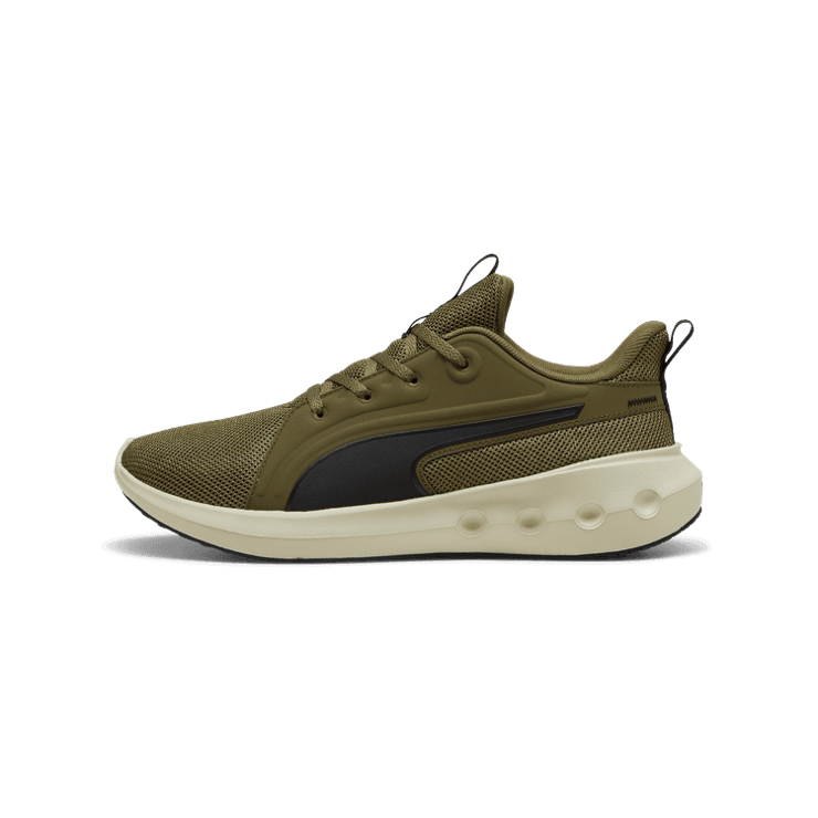 PUMA SOFTRIDE Carson in Olive/Black/Desert Dust Angle 1