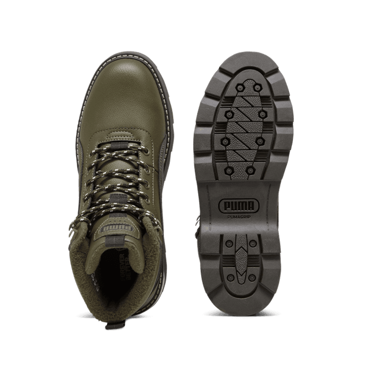 PUMA Desierto v3 Boots in Dark Olive Angle 0