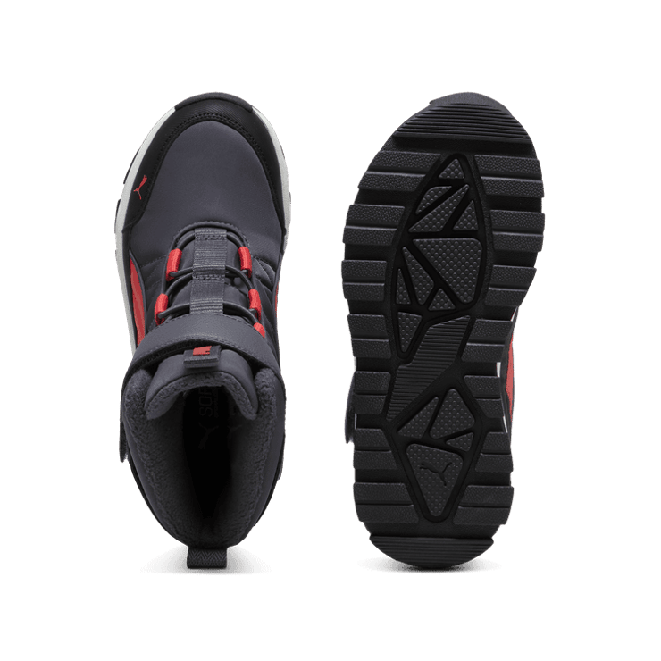 PUMA Evolve Puretex ' Boots in Galactic Grey/Tart Cherry/Black (GS) Angle 0