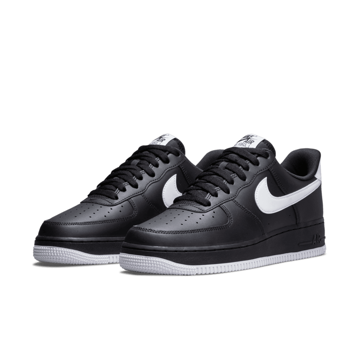 Nike Air Force 1 Low '07 Black White Angle 2