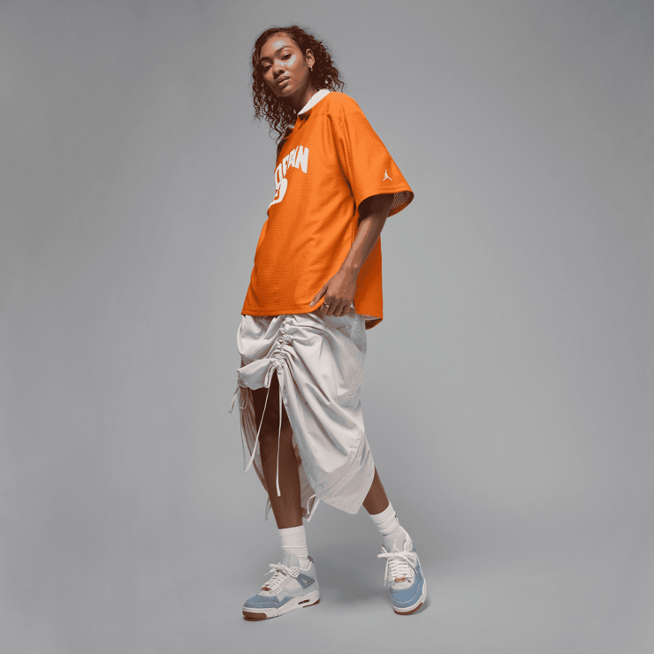 Air Jordan 4 Retro TEX Denim Worn Blue (W) Angle 9