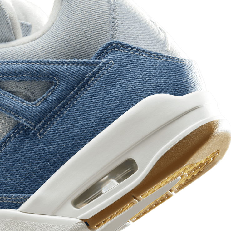 Air Jordan 4 Retro TEX Denim Worn Blue (W) Angle 6