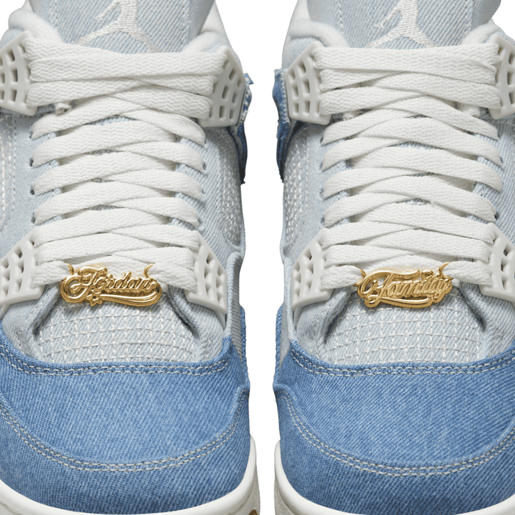 Air Jordan 4 Retro TEX Denim Worn Blue (W) Angle 7