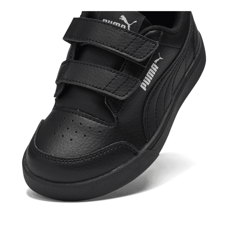 PUMA Shuffle Sneakers in Black/Silver (PS) Angle 2