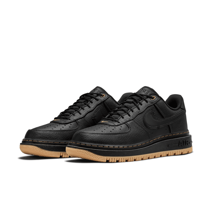 Nike Air Force 1 Low Luxe Black Gum Angle 2