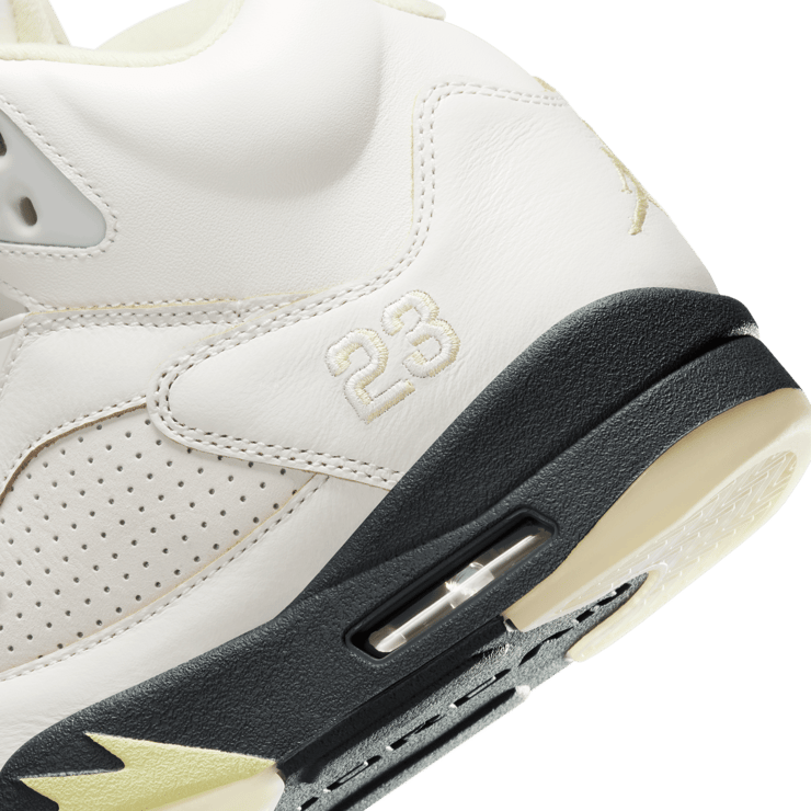 Air Jordan 5 Retro Sail Luminous Green (W) Angle 8