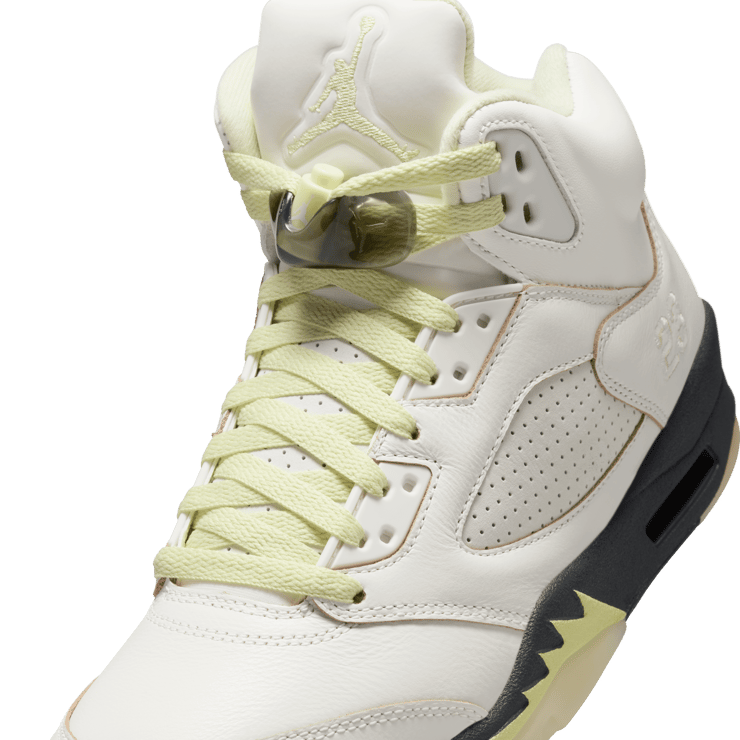Air Jordan 5 Retro Sail Luminous Green (W) Angle 6