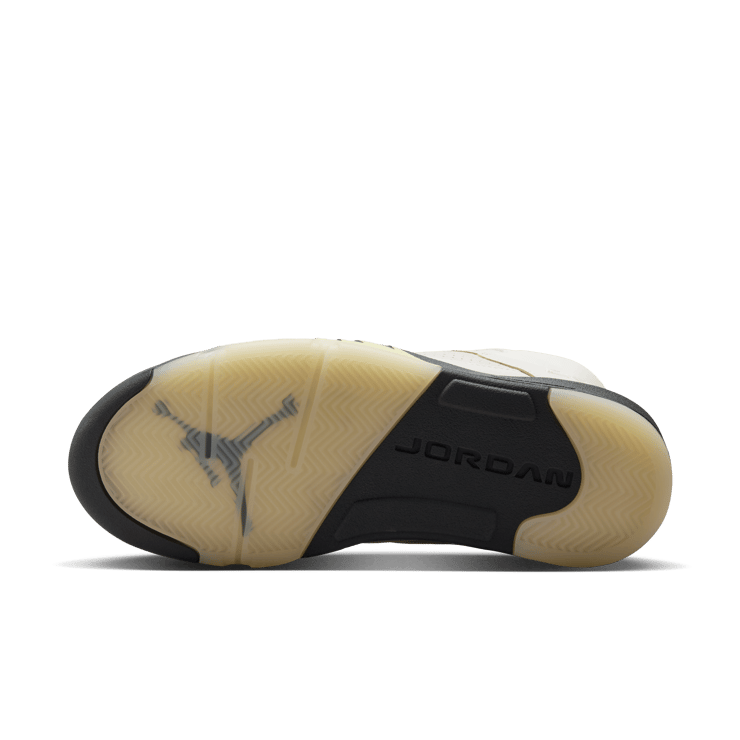 Air Jordan 5 Retro Sail Luminous Green (W) Angle 4