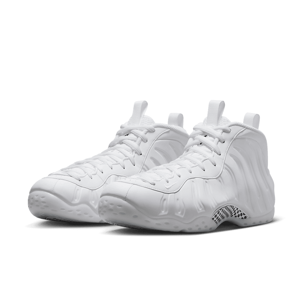 all white nike foamposite