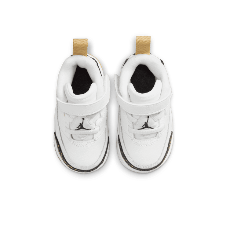 Jordan Spizike Low  'White Black Metallic Gold' (TD) Angle 1