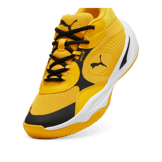PUMA Playmaker Pro Basketball Youth in Yellow Sizzle/Black Angle 2