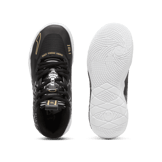 PUMA x LAMELO BALL MB.01 Rare Reserve Stripes Basketball in White/Black/Gold (GS) Angle 0